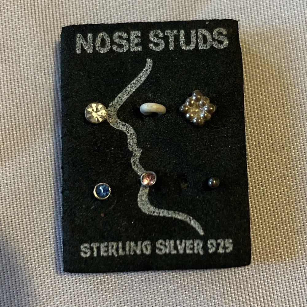 Stainless Steel and Sterling Silver Nose studs